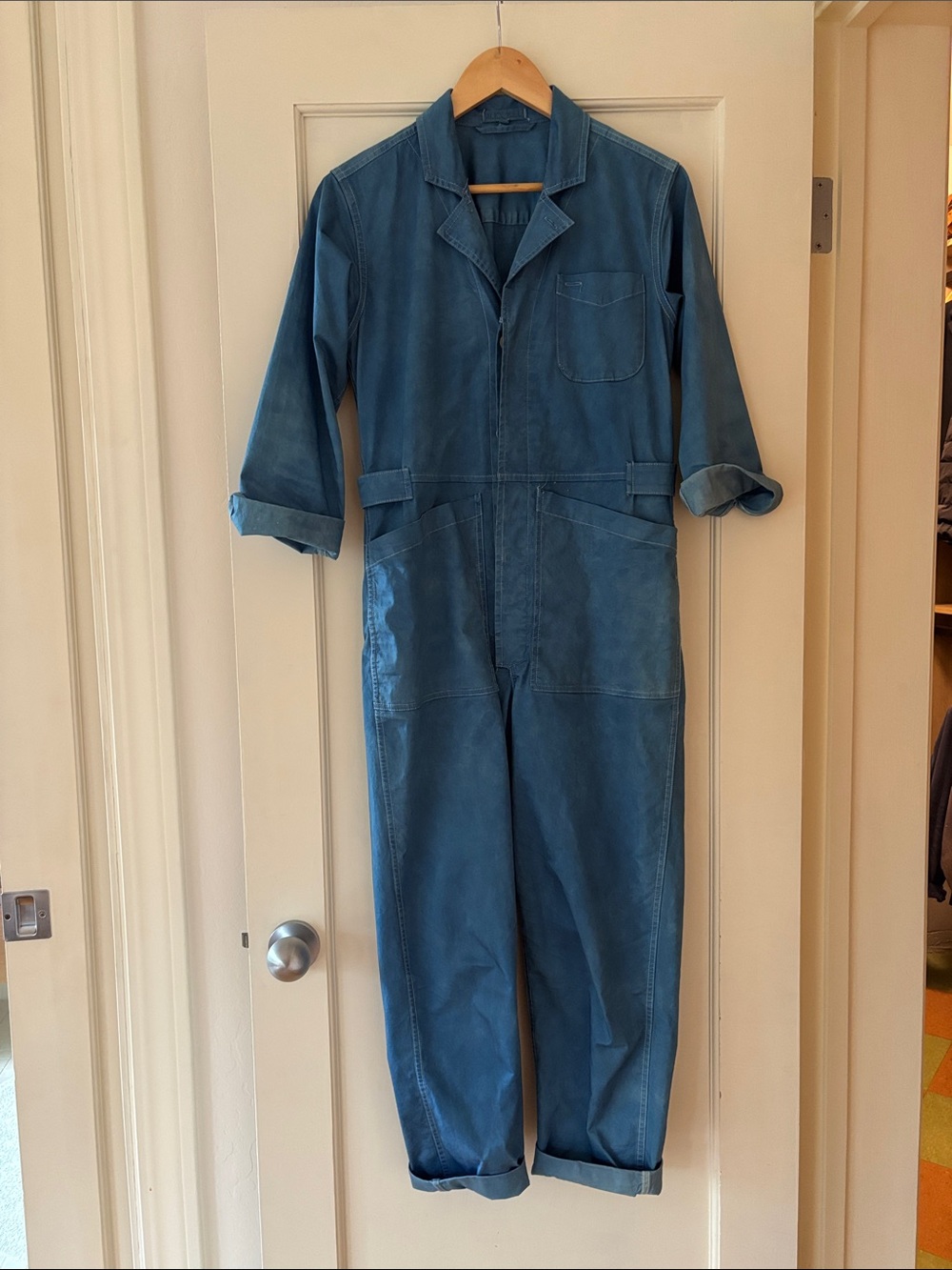 Rare Alex Mill Standard Jumpsuit in Rework Natural Indigo, size XS. Original ret
